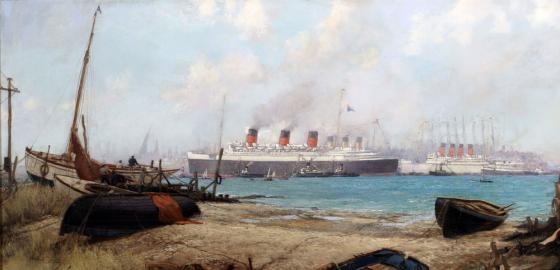 Arrival of QUEEN MARY At Southampton