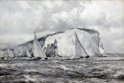 Yacht Race Off the Needles, Isle of Wight