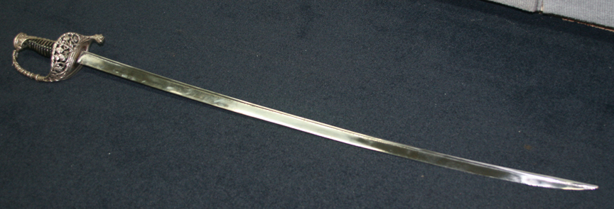 French Silvered Naval Officer Dress Sword