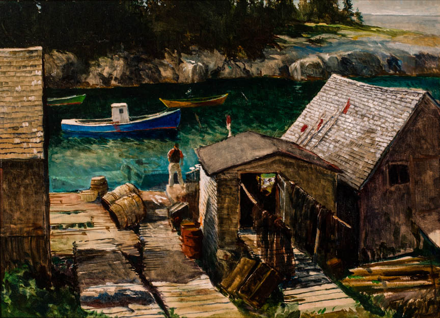 Fishing Off New Harbour, Nova Scotia