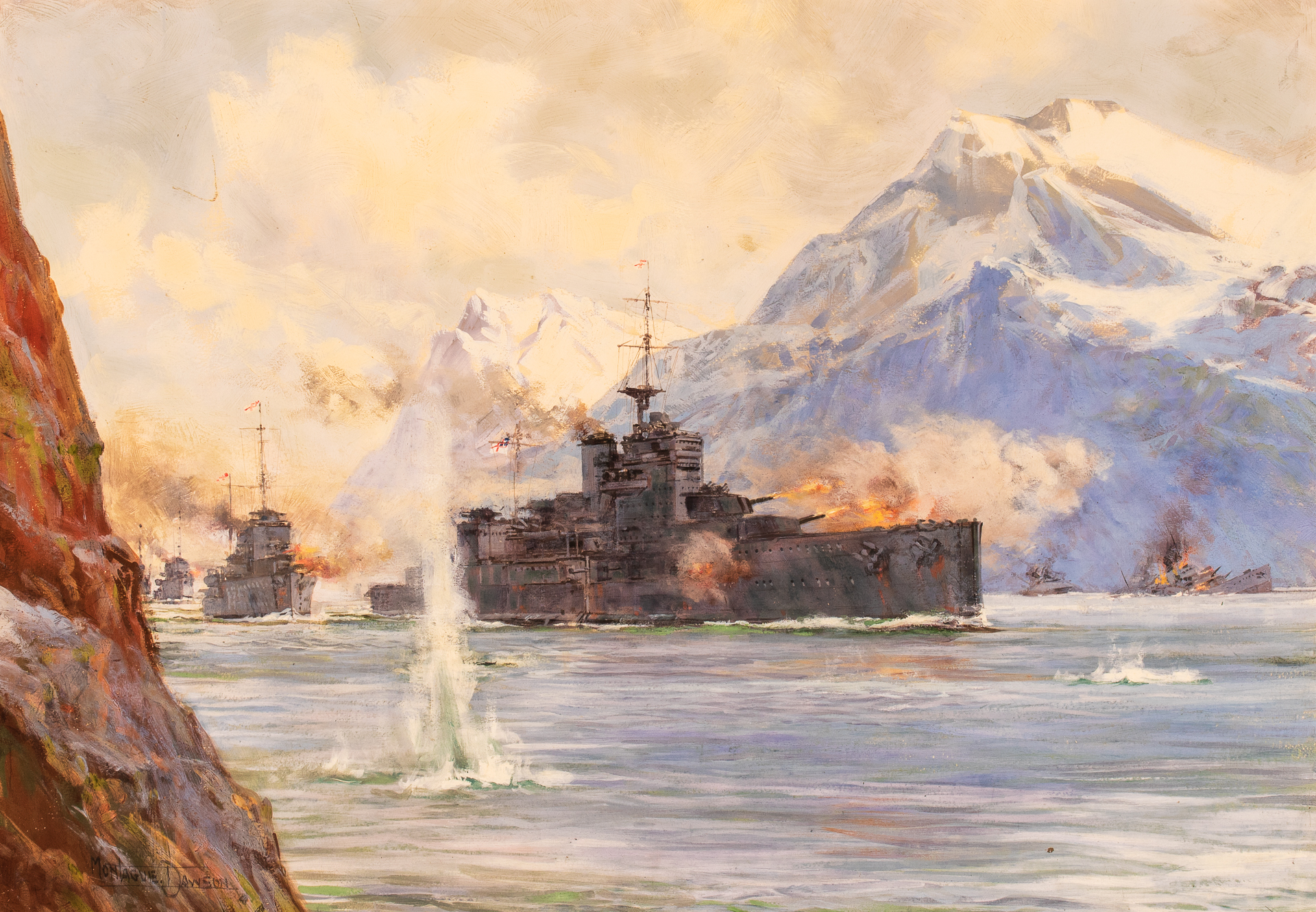 H.M.S. WARSPITE at the Second Battle of Narvik, WWII