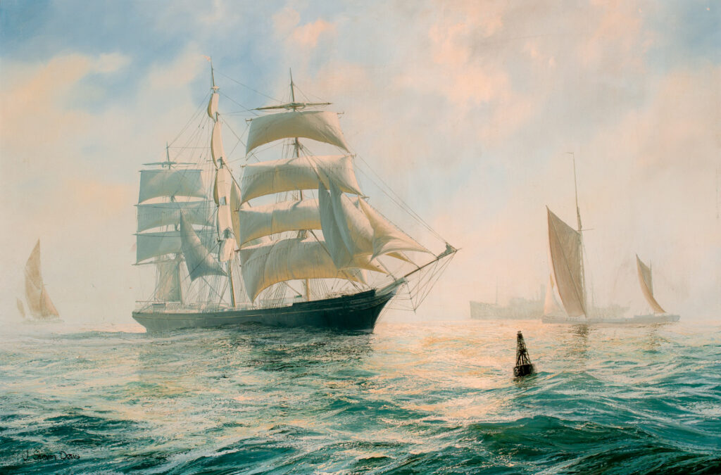 CUTTY SARK Entering the Thames River