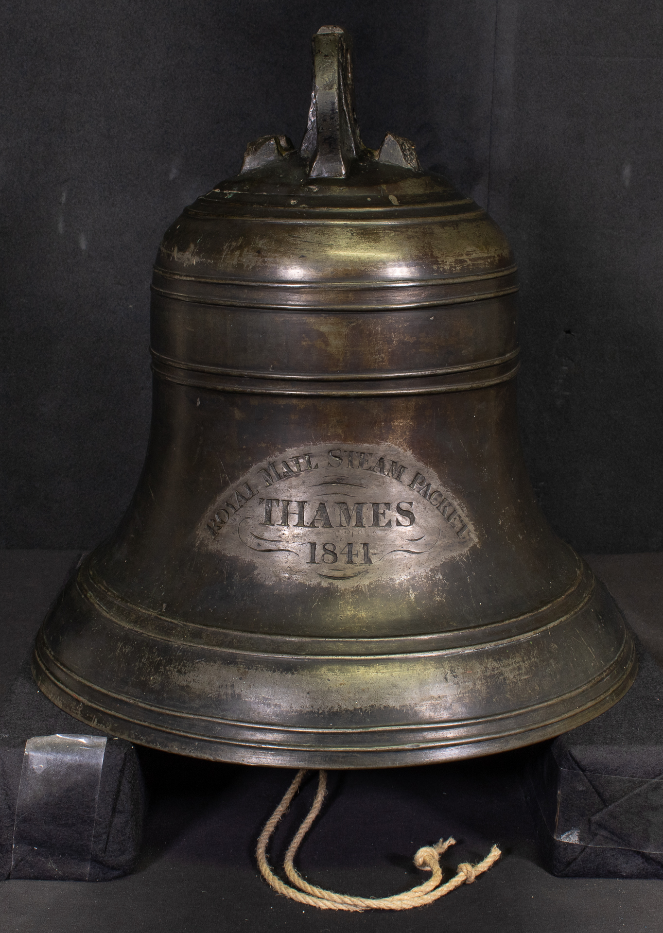 Ship’s Bell from the Royal Mail Steamship Packet THAMES of 1841