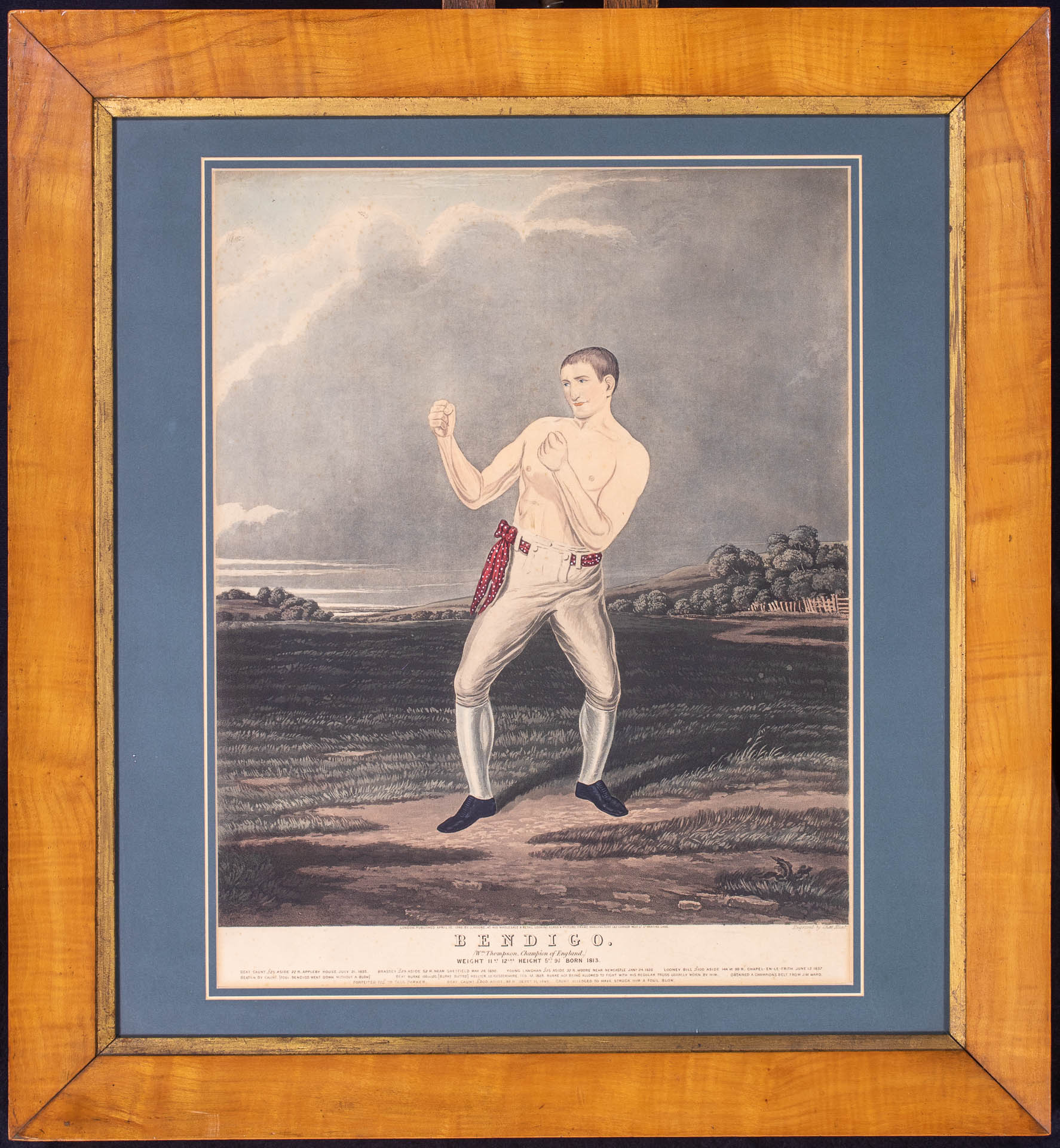 Engraving of a Boxer Bandido
