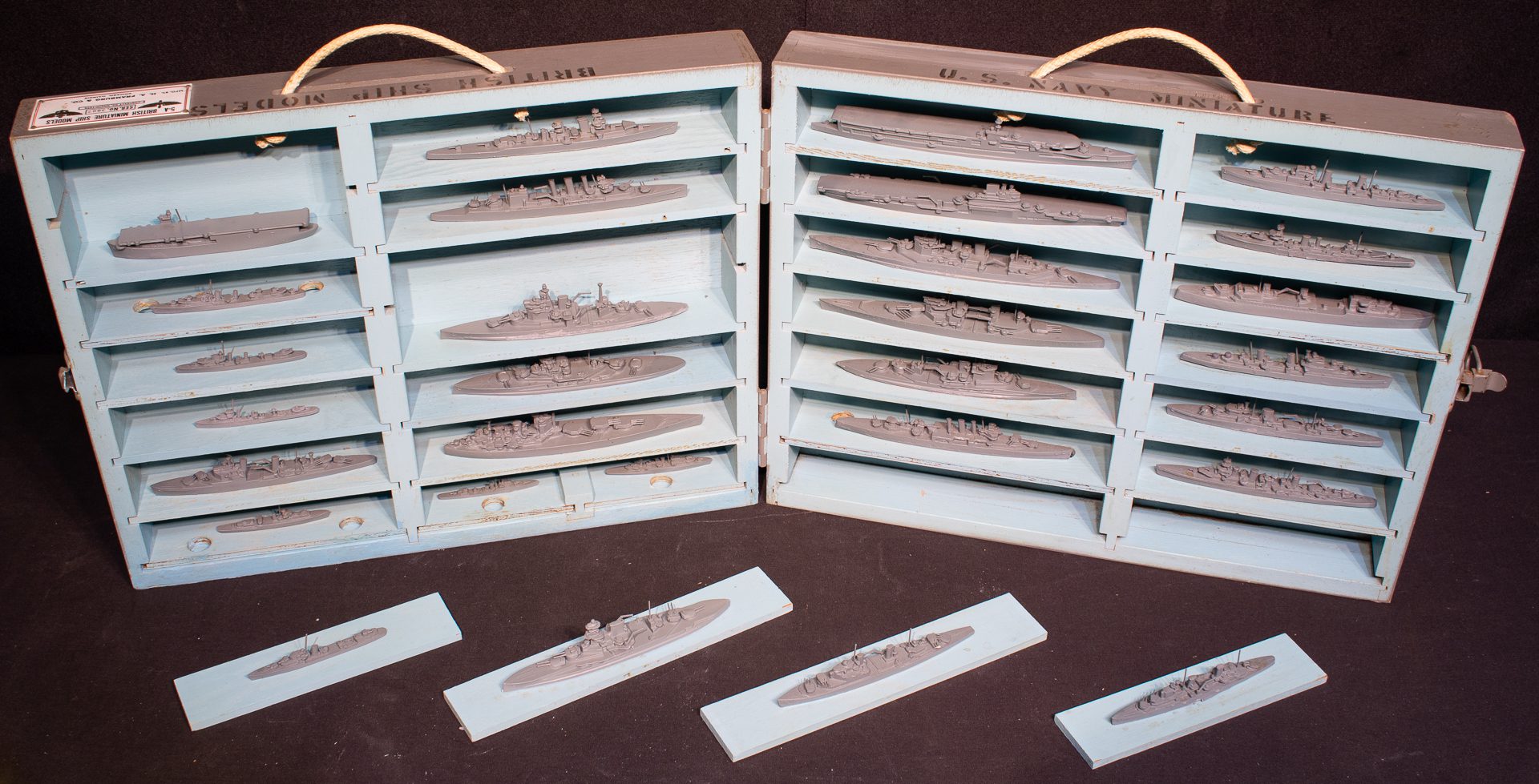 WWII American Recognition Models of British Ships