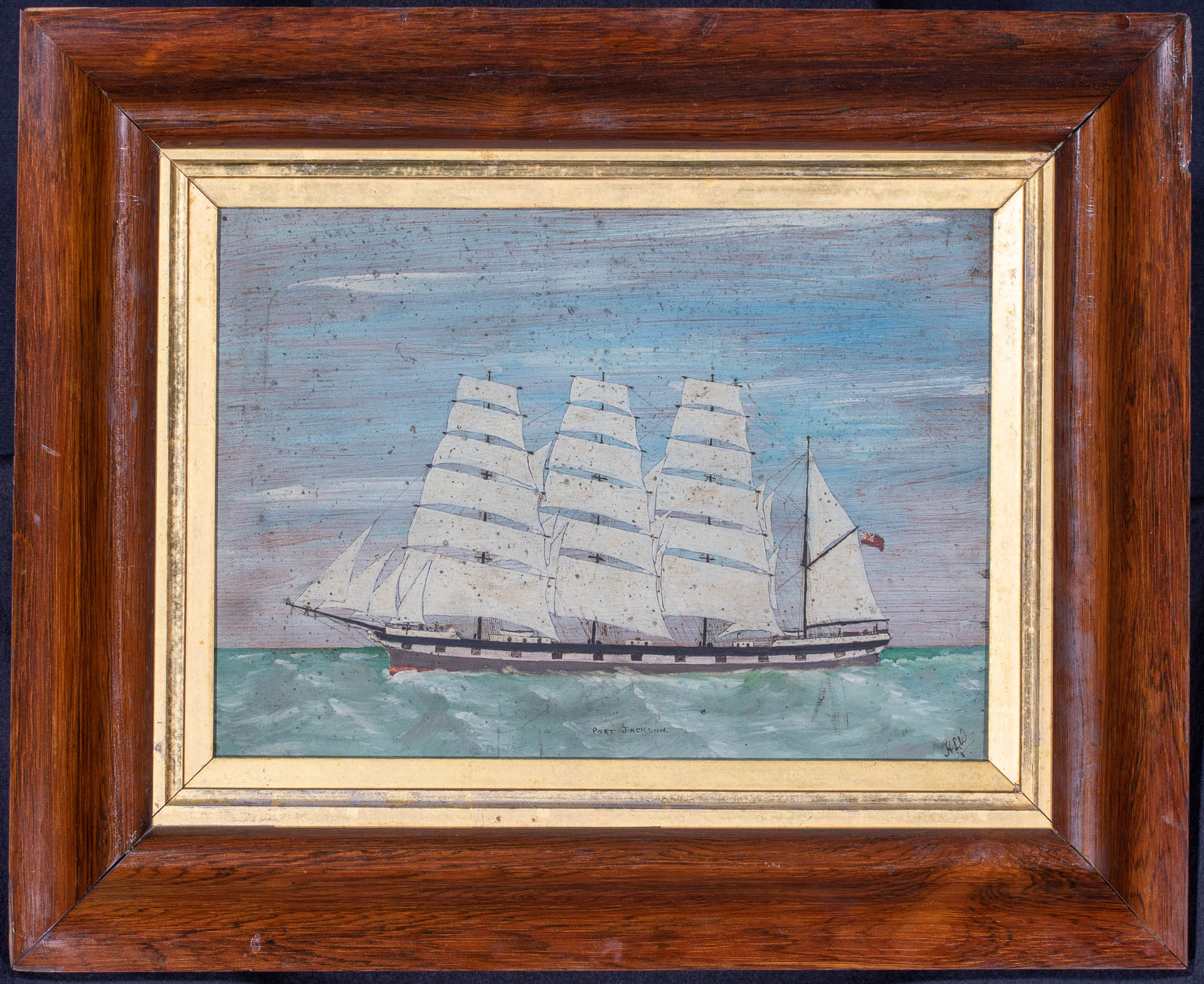 Sailor Made Painting of the Four Masted Barque PORT JACKSON
