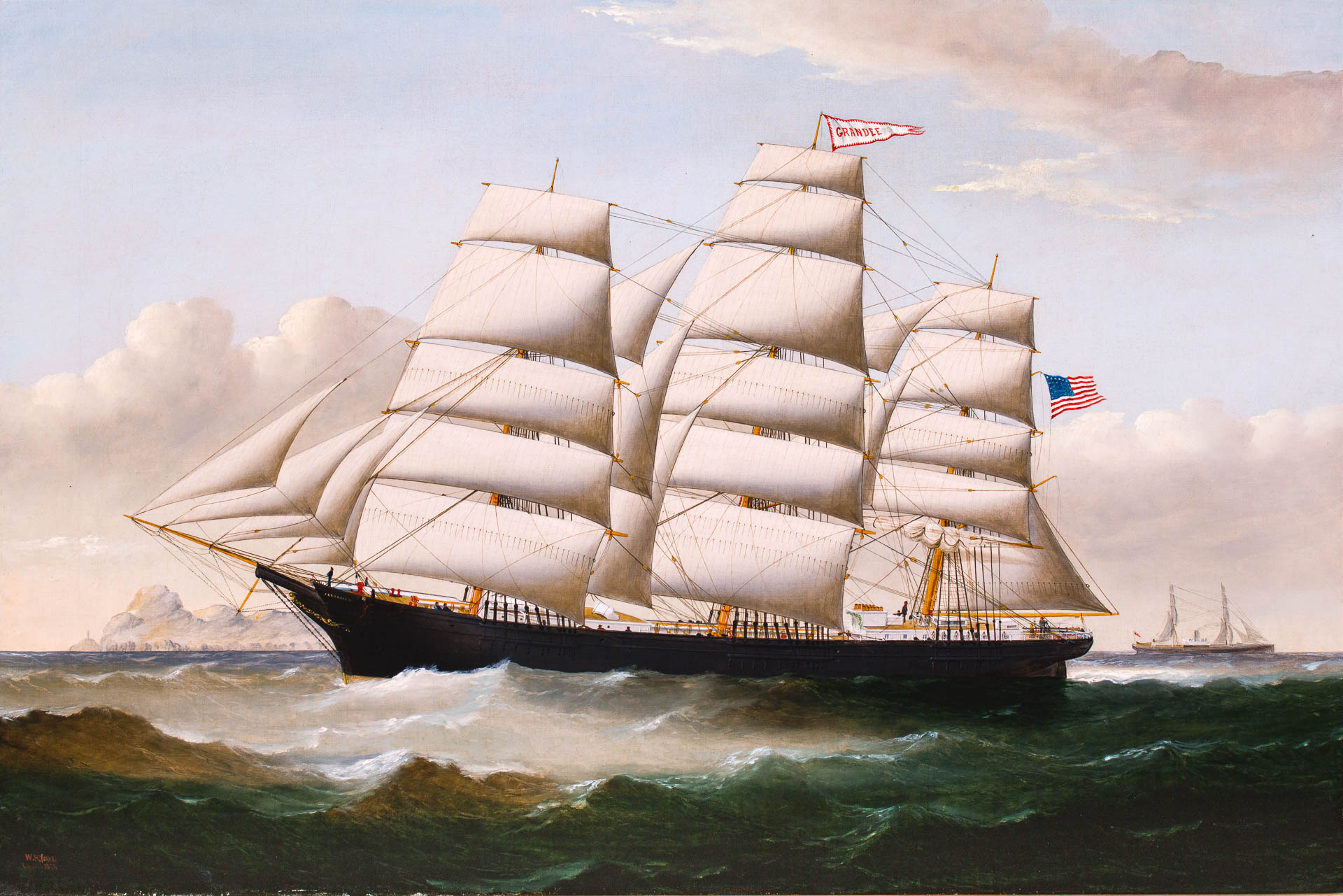 American Ship GRANDEE off Holyhead