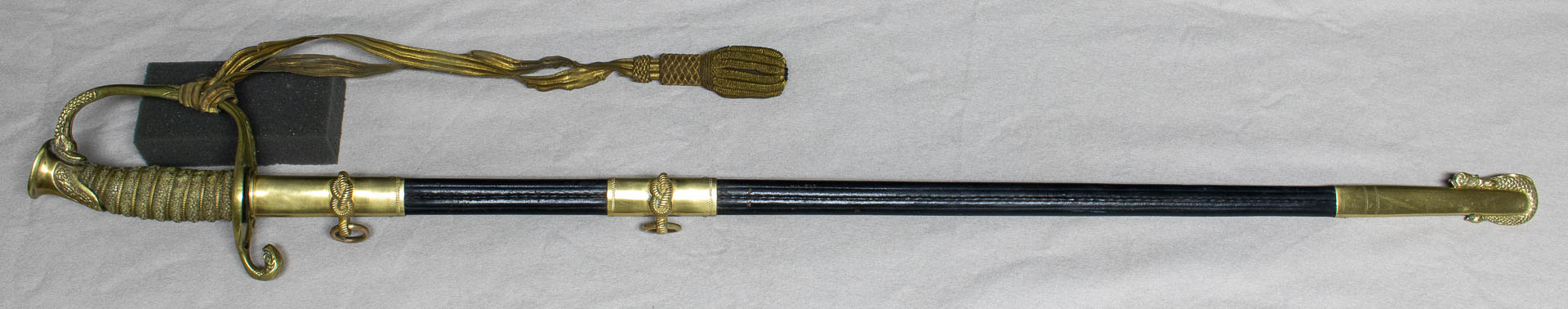 US Naval Officer’s Sword with Outstanding Engraved Blade