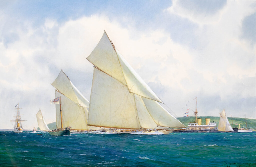 BRITANNIA Racing VIGILANT Off Cowes