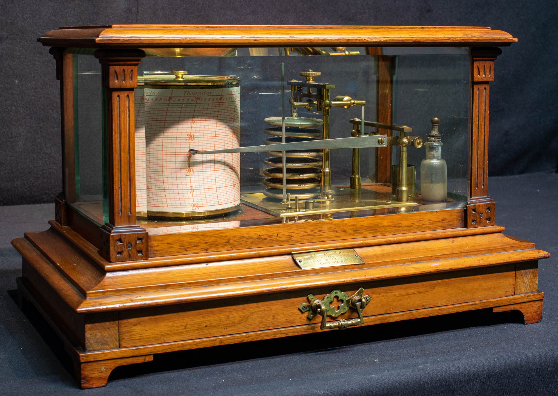 Historic Recording Barograph Barometer