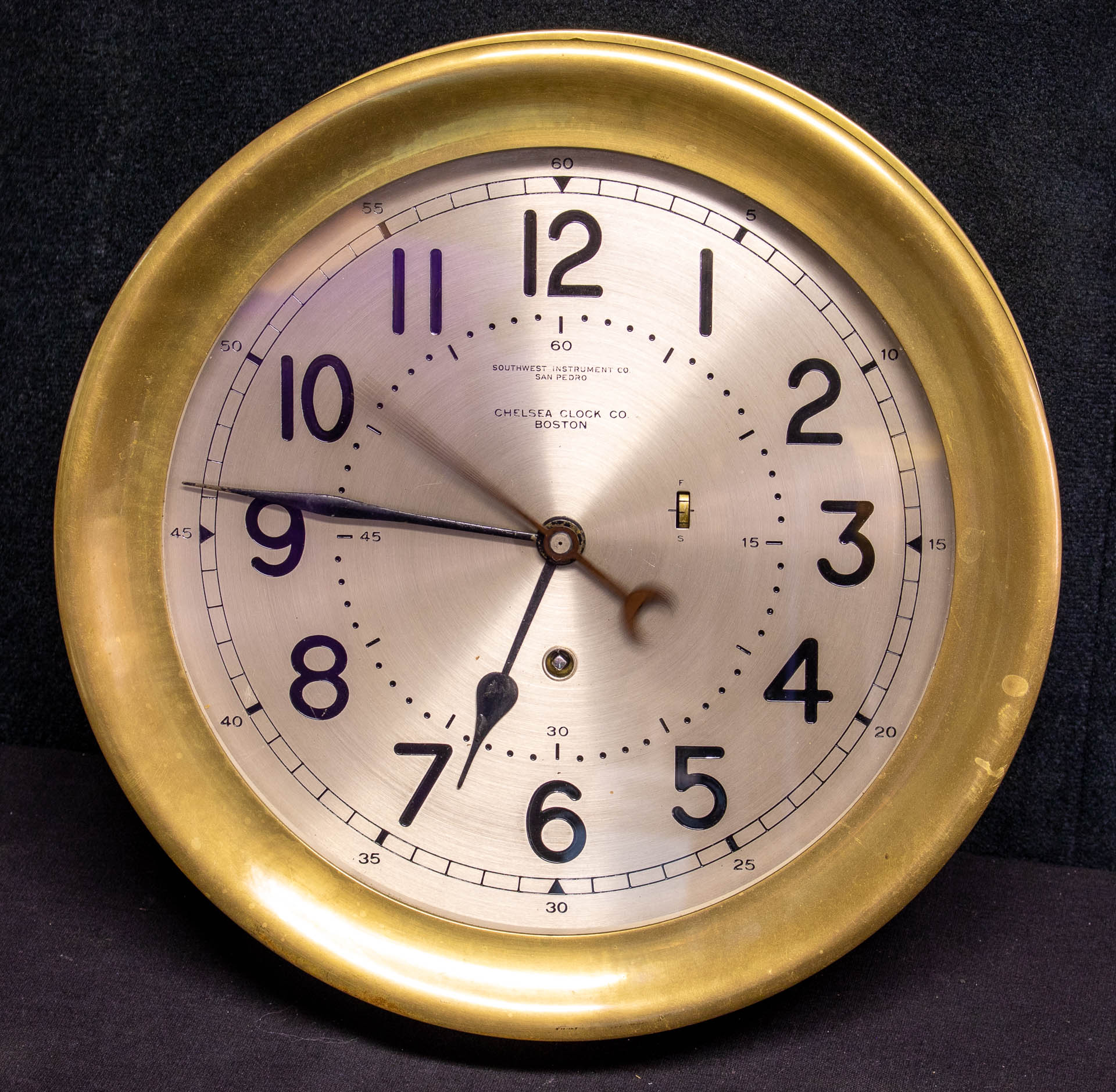 8 Inch Brass Chelsea Wall Clock