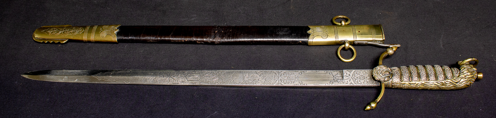 Royal Navy George V Regulation Dirk with Scabbard