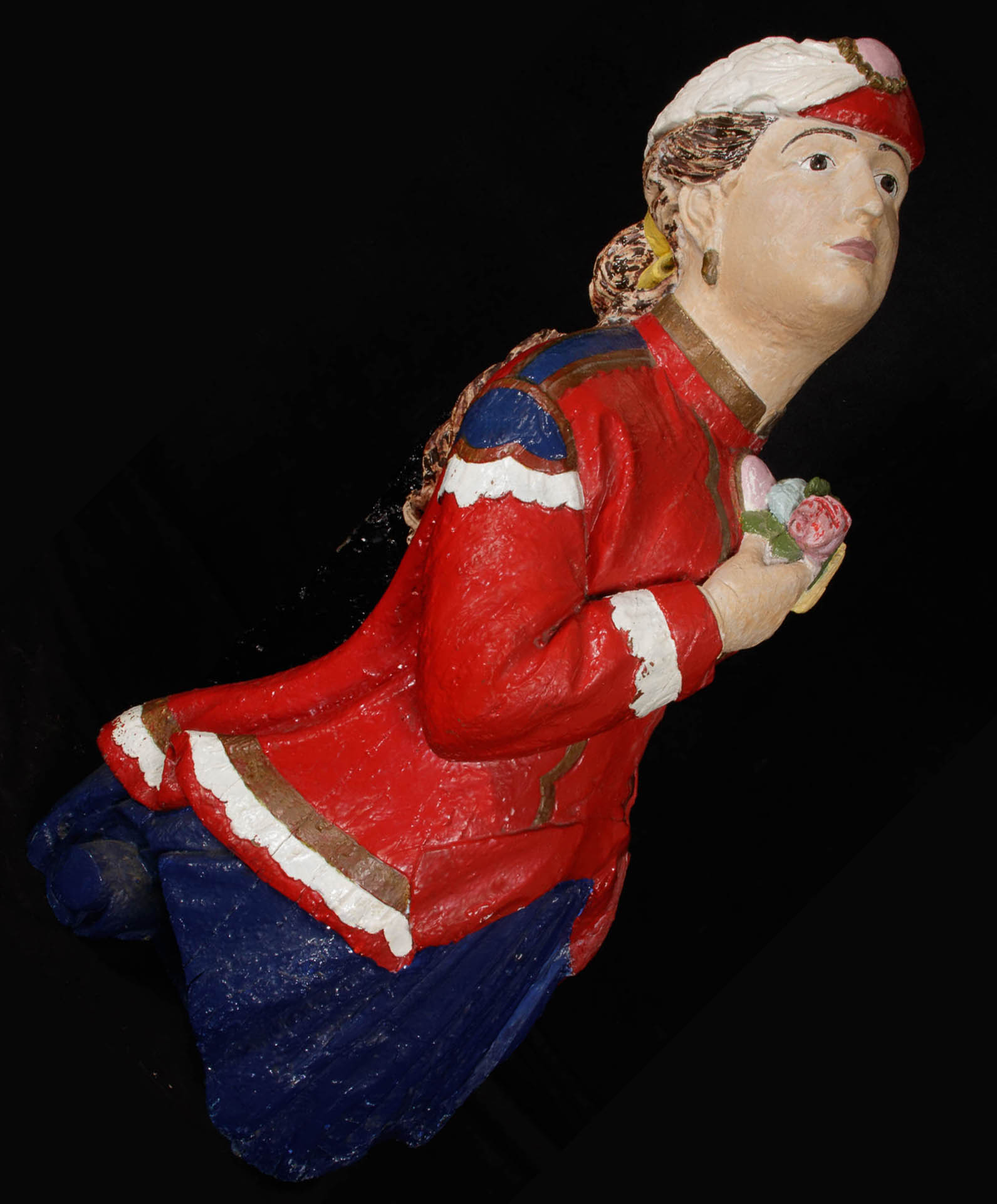 Ship’s Figurehead of An Elegant Lady from the Schooner “GRACE” of Salcombe