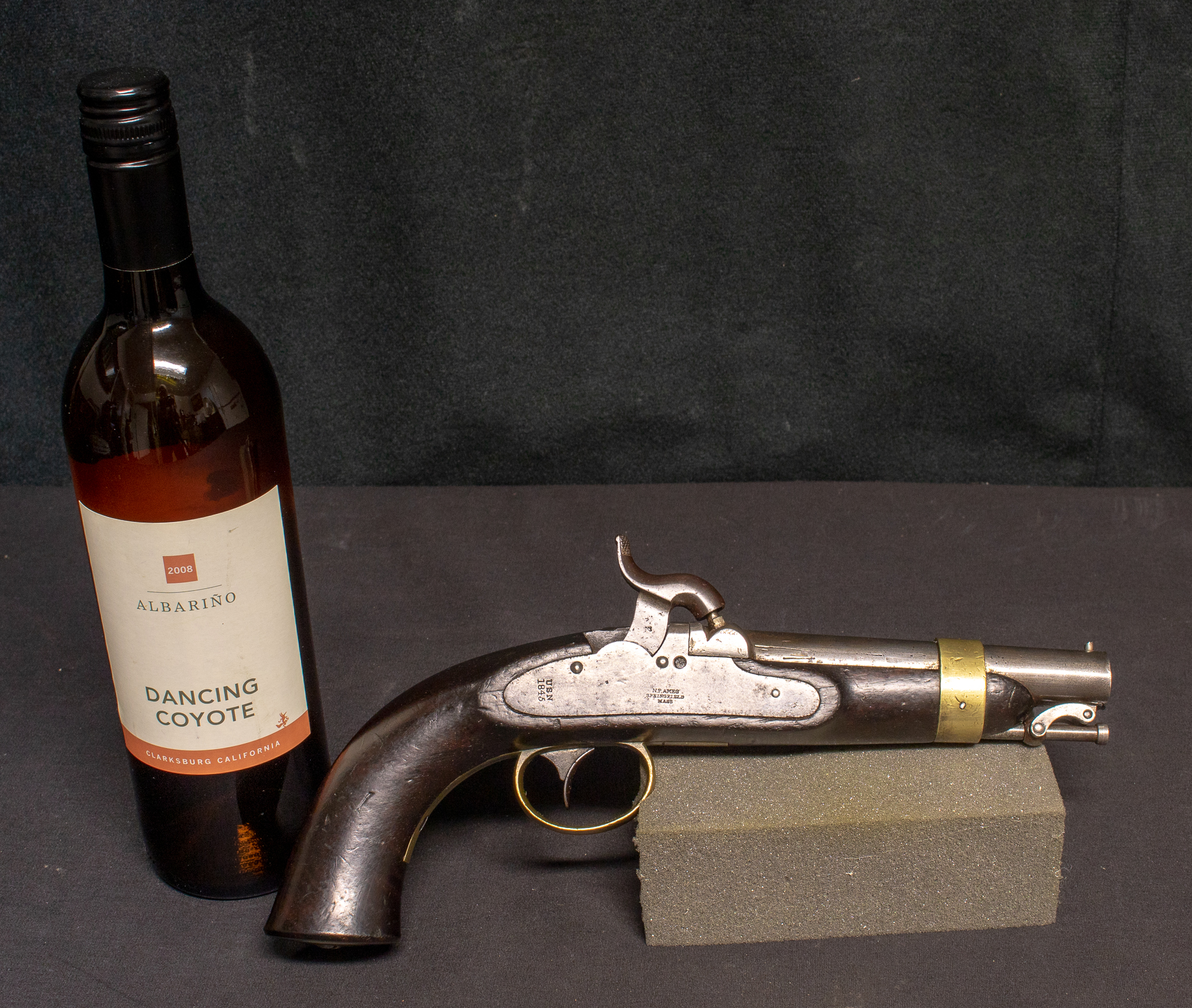 Rare N.P. Ames Navy Boxlock Percussion Pistol Model 1842
