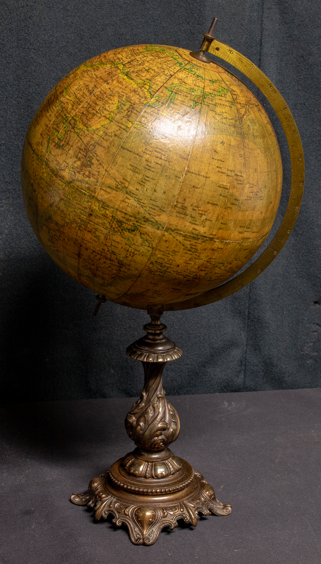 German Terrestrial Desk Globe