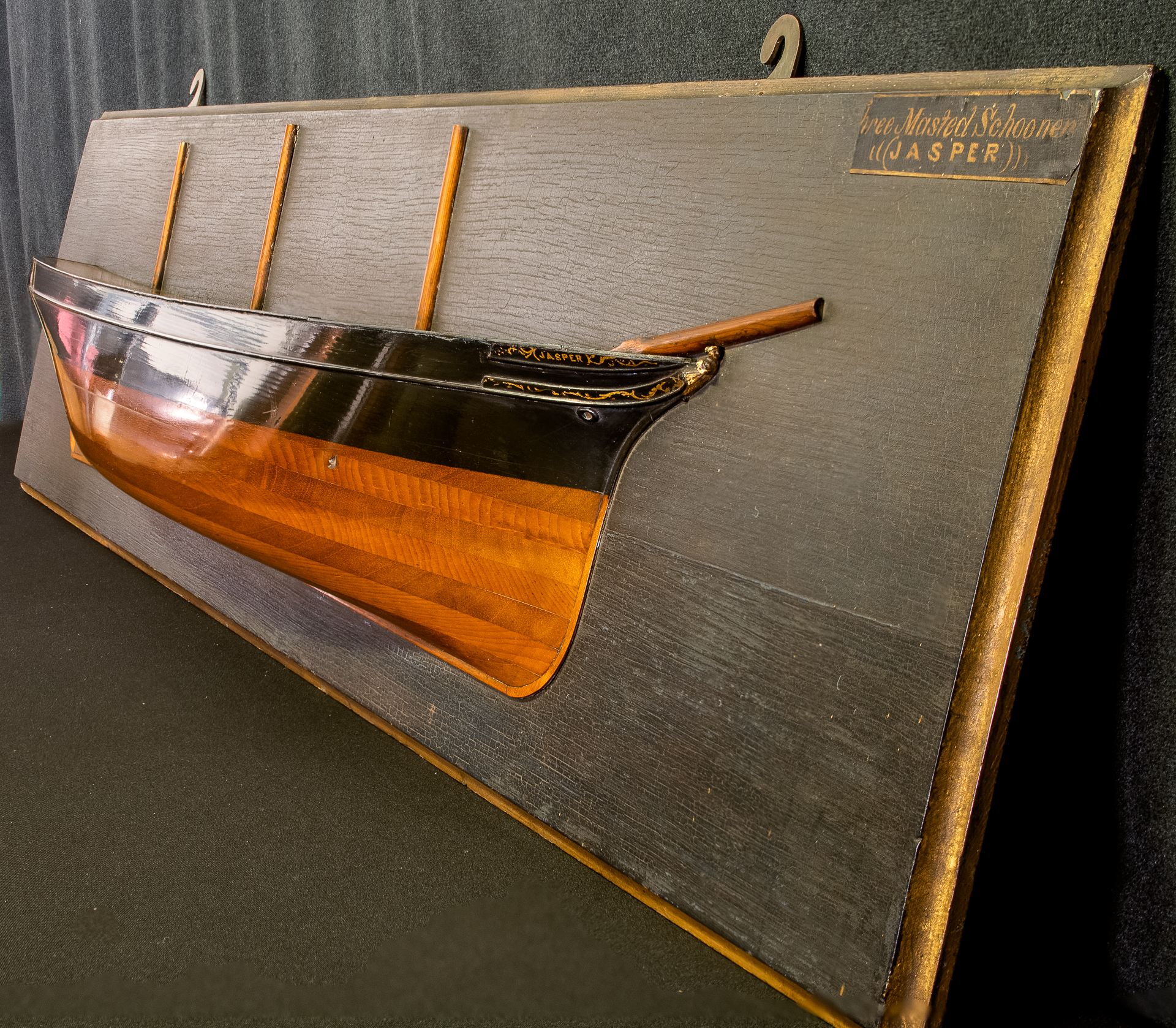 Builder’s Half Hull Model of the Three Masted Schooner JASPER