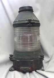 Rare American Brass Channel Lamp