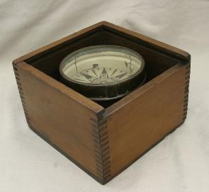 Circa 1850 Dry Card Compass by Hooper & Sons Compass Makers