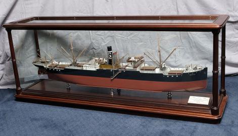 Builder’s Dockyard Model of the Steamship BEATUS of 1925