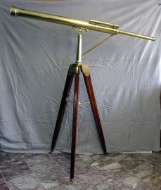 Brass Tripod Telescope by H.Hughes and Son – 59 Fenchurch St. London