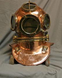 Draeger DM 20 – 4 light, 3 bolt Diving Helmet Number 1656