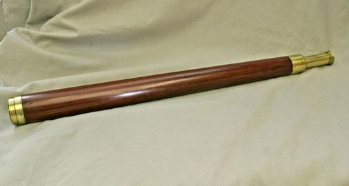 Presentation Single Draw Wood Barrel Telescope