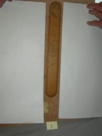 Whaleman Carved White Holly Wood Busk