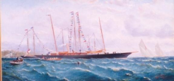 S.Y. TAURUS off Cowes