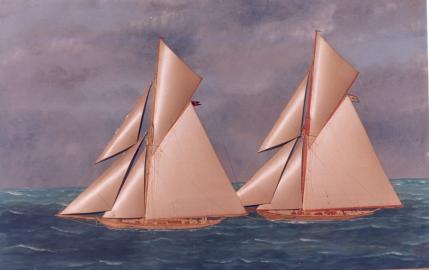 America’s Cup 1899, SHAMROCK and COLUMBIA