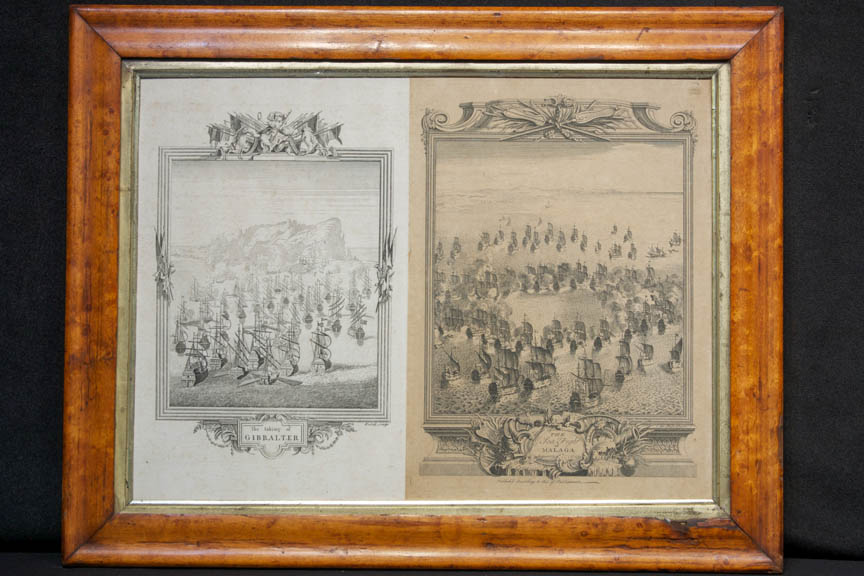 Two Maritime Engravings of Naval Actions