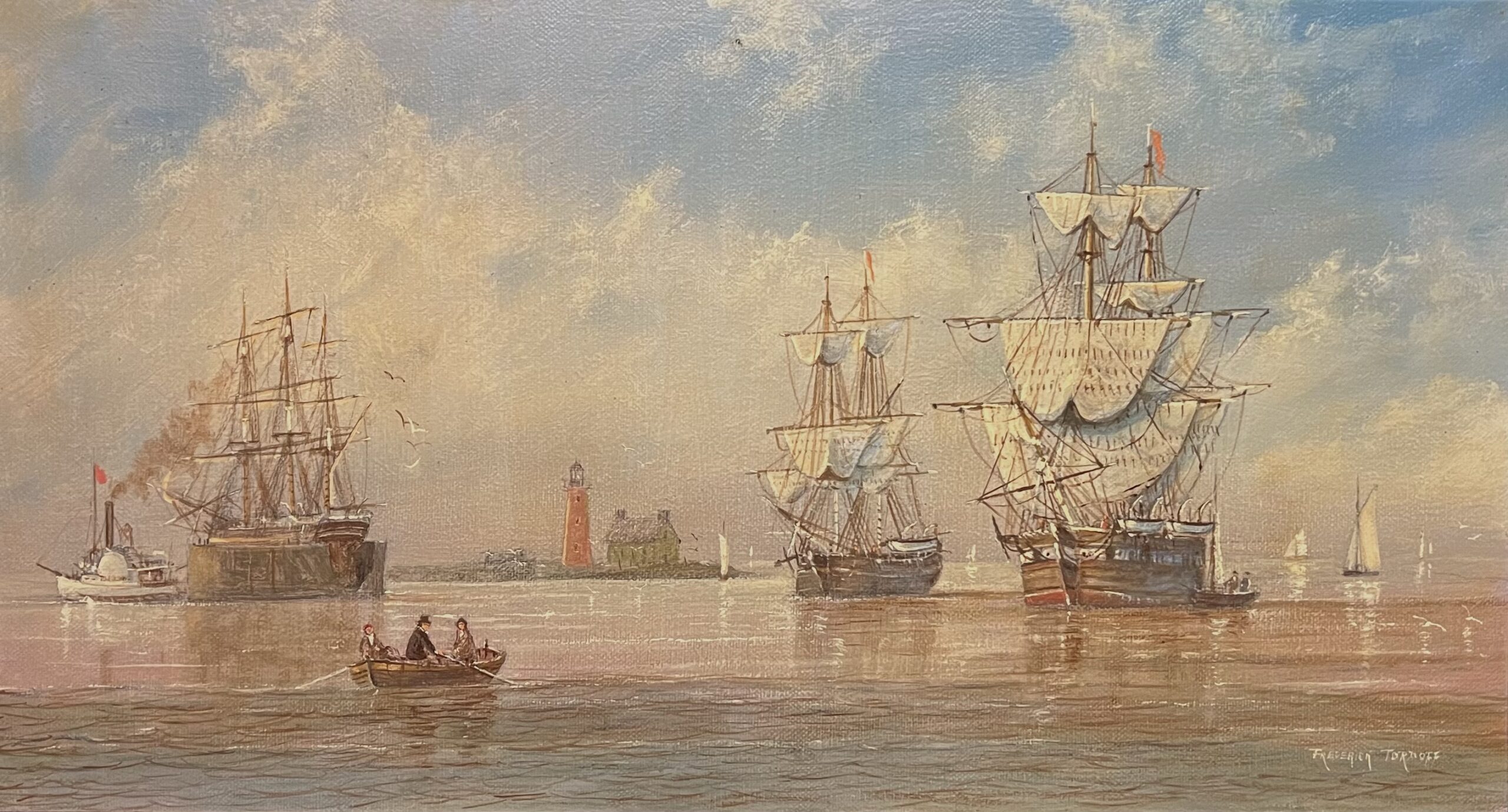Ships off Brandt Point, Nantucket by Fredrick Tordoff