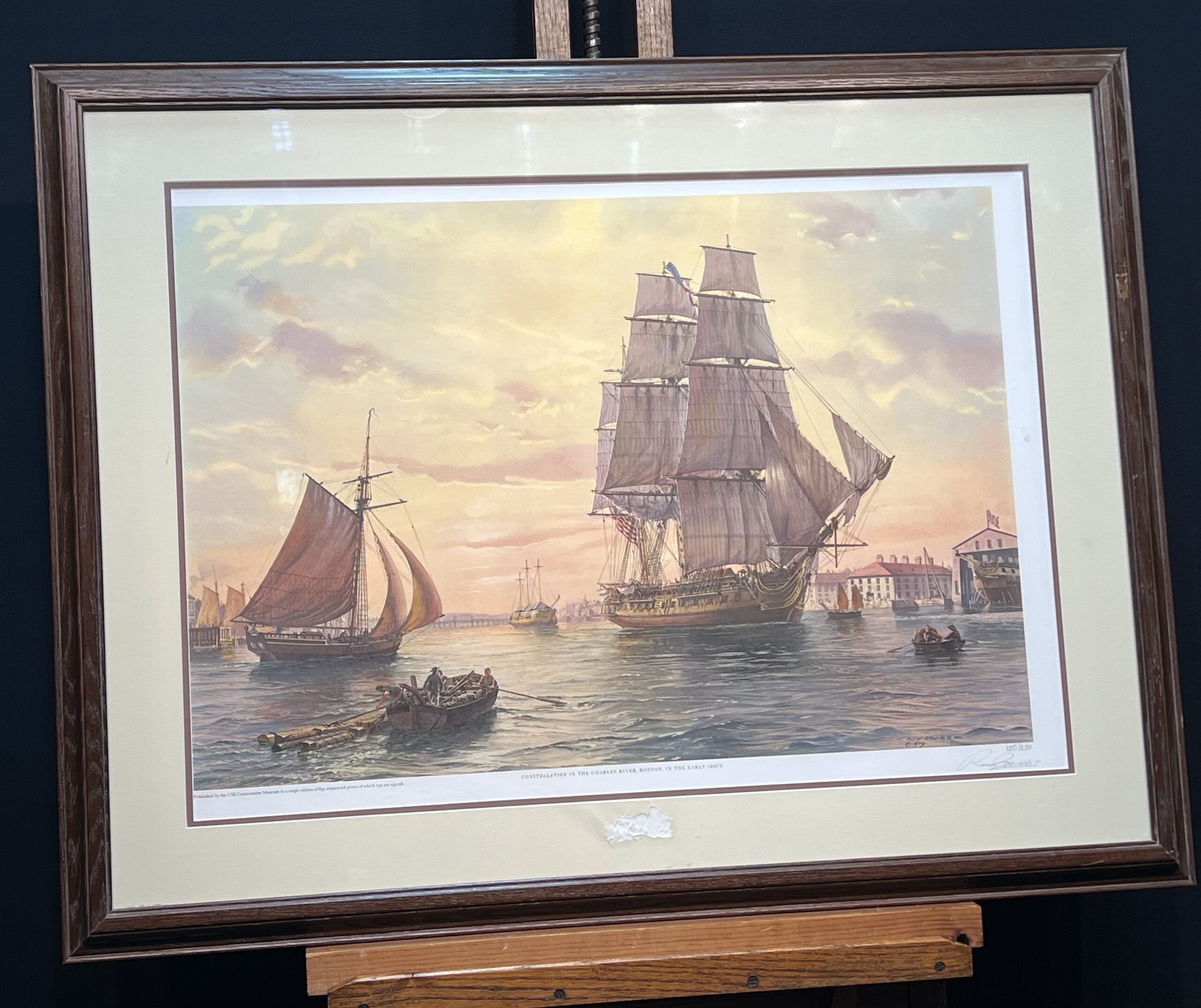 Roy Cross Print, Constellation in the Charles River 1850 Boston