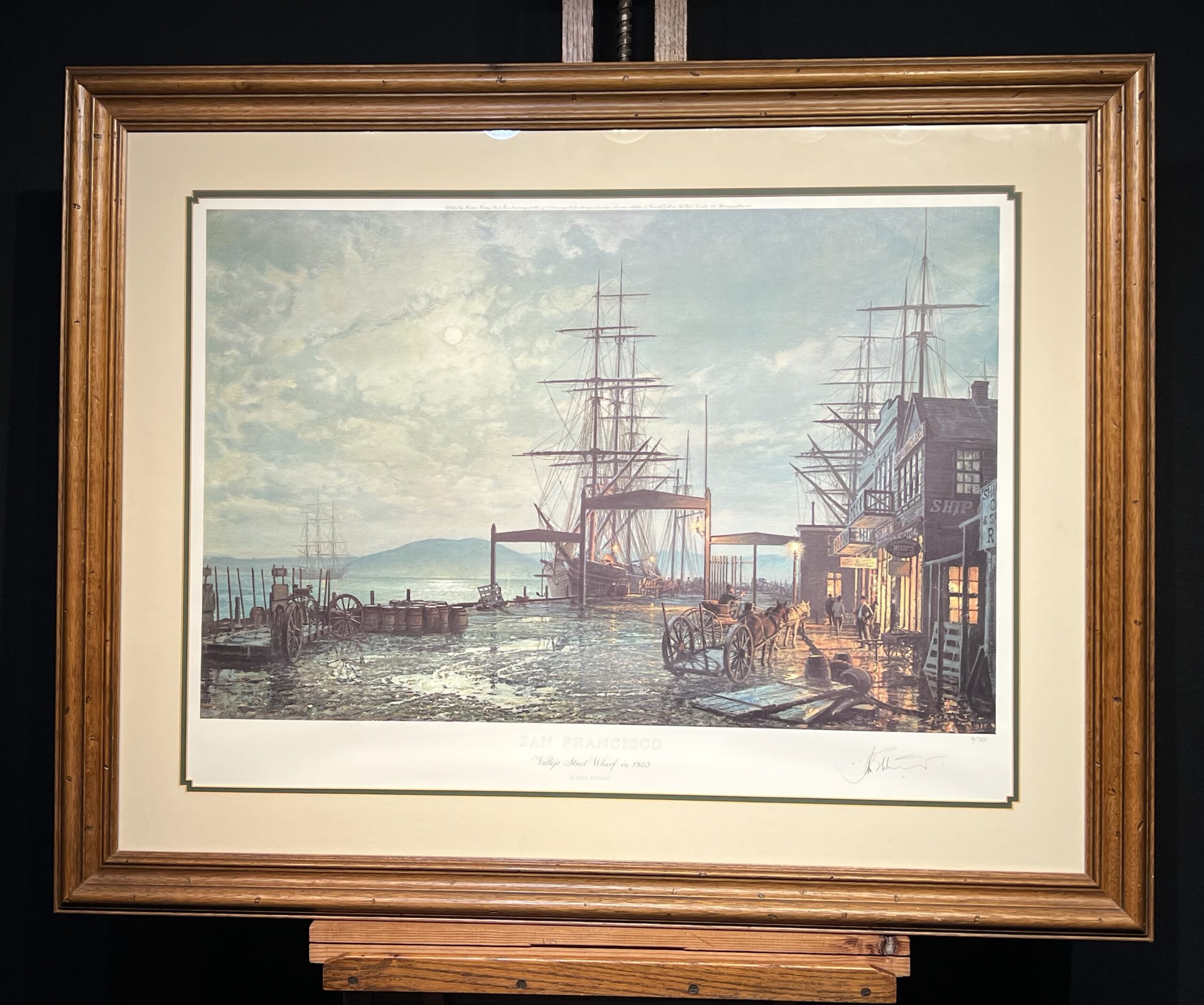 John Stobart Print “San Francisco, Vallejo Street Wharf” 1863